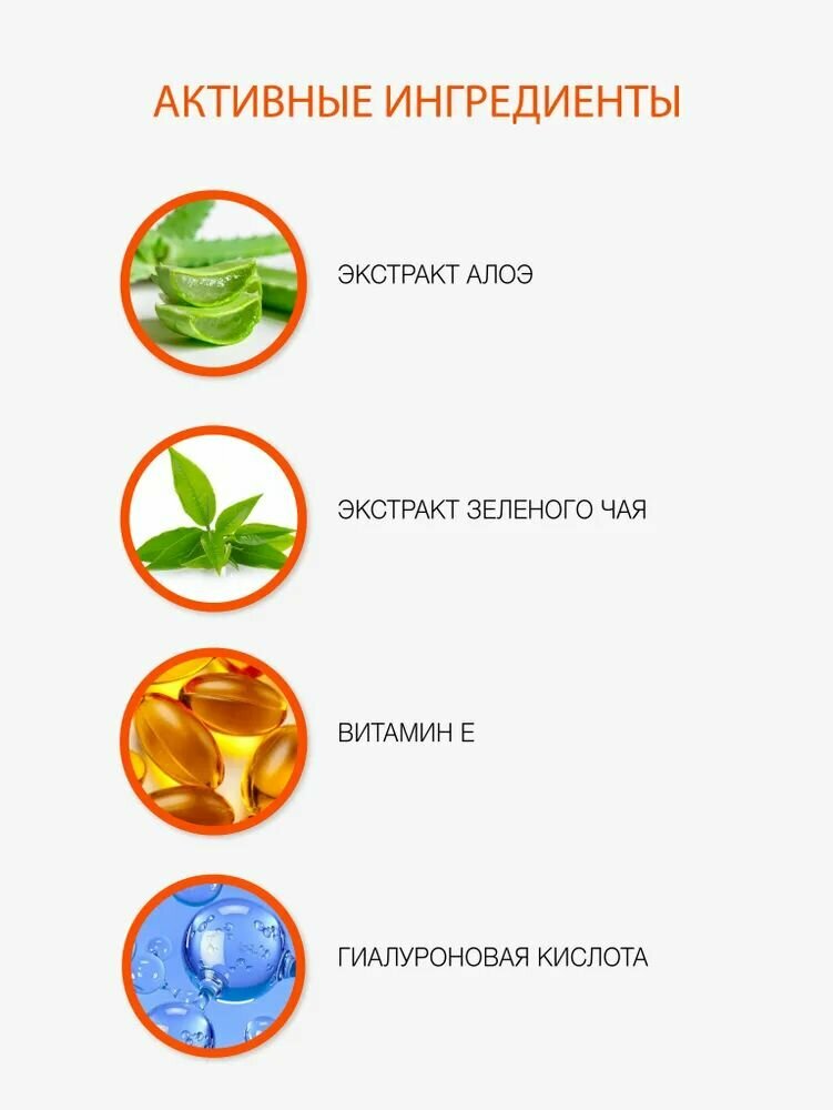 Средства После Загара Гель регенеририрующий после солнца Пантенол Алоэ Вера 500 мл