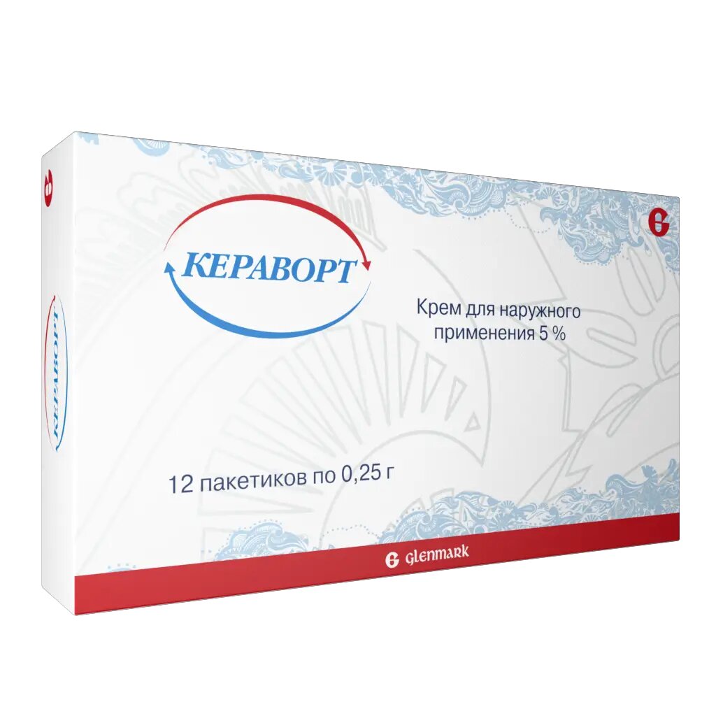 Кераворт крем для наружного применения 5 % 0,25 г пак 12 шт