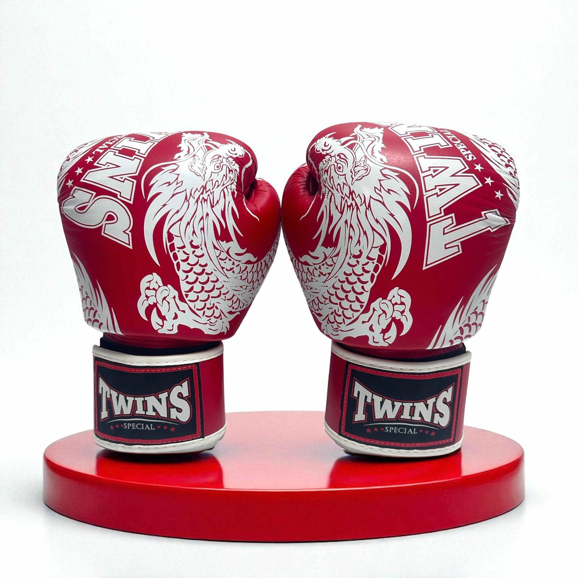 Боксерские перчатки TWINS Special FBGVL3-49 red white10oz — фото 1