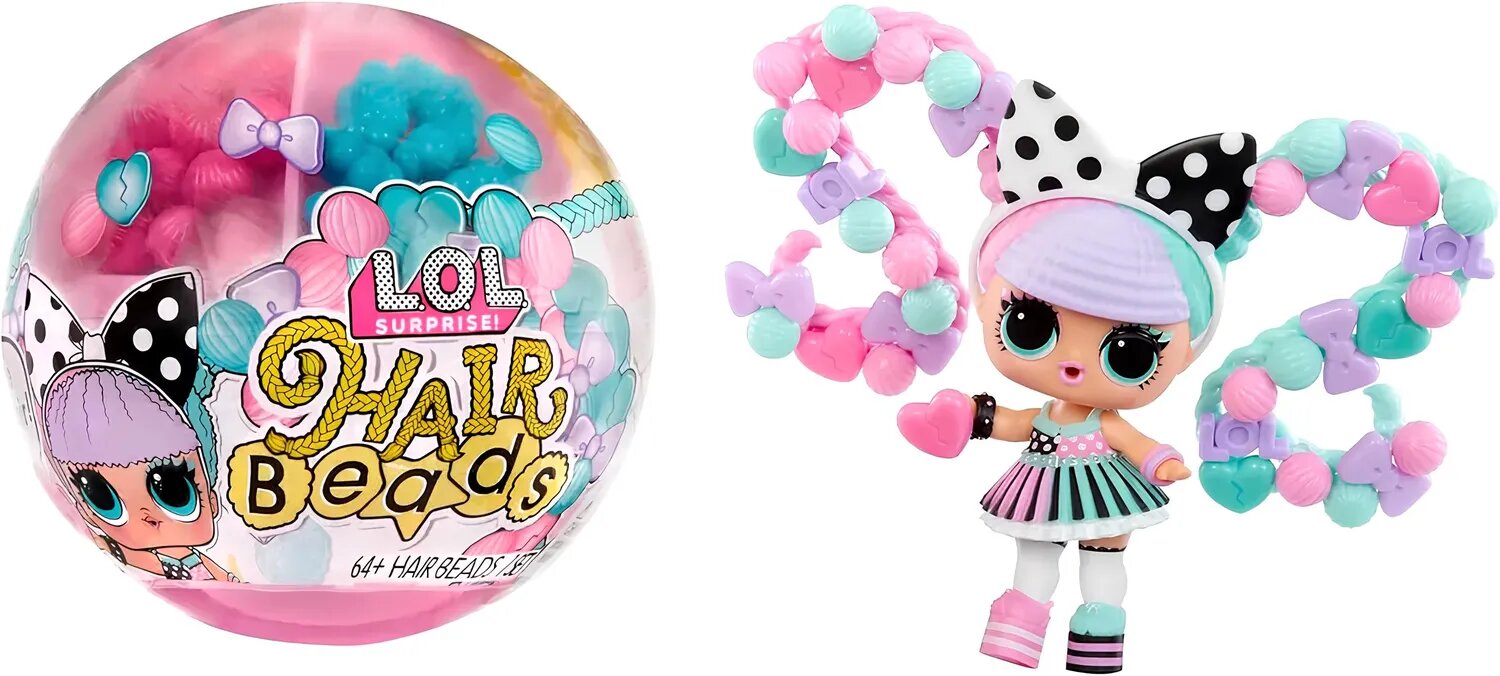 Игрушка в шаре L.O.L. Surprise Hair Beads Tots 511205EUC