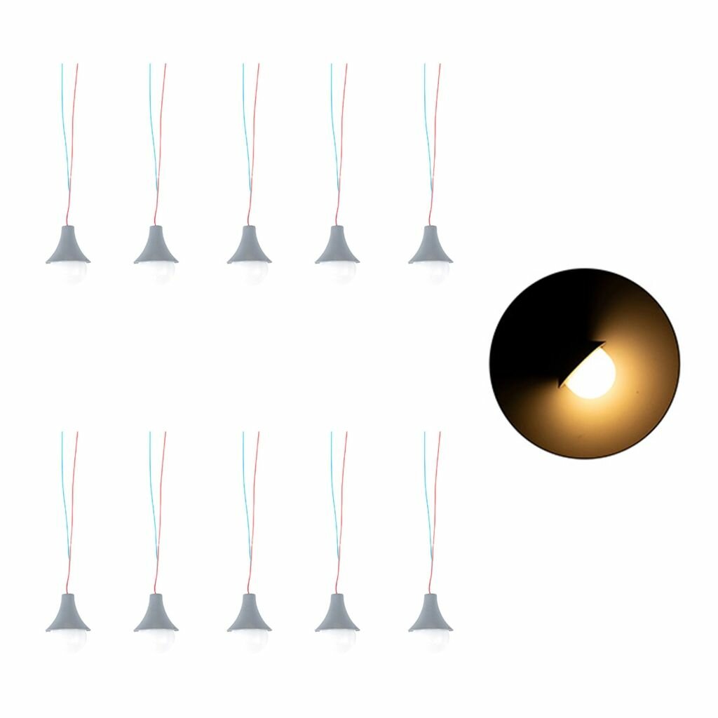 Набор из 10 светодиодных потолочных светильников для освещения кукольного домика в различных условиях. Комплект упражнений на песочном столе.