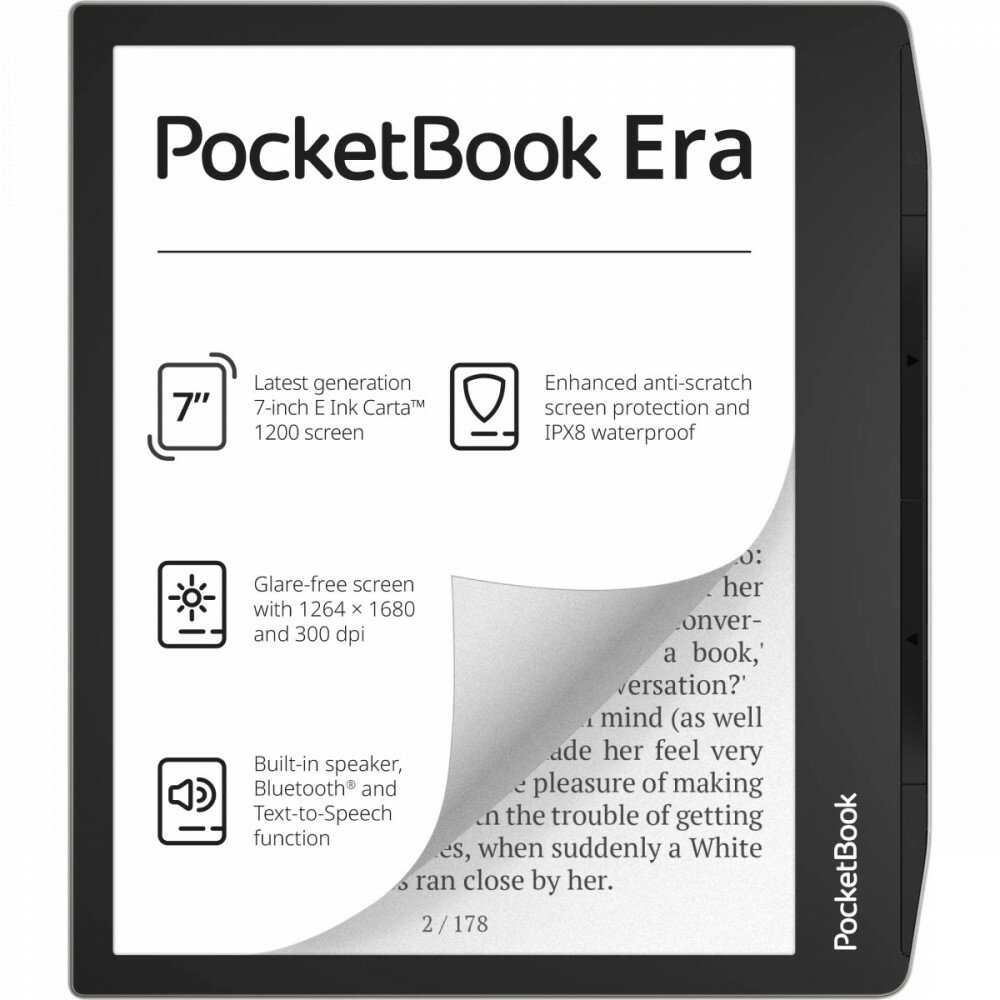 Электронная книга PocketBook 700 ERA 16Gb Stardust Silver (серебристый) (PB700-U-16-WW)