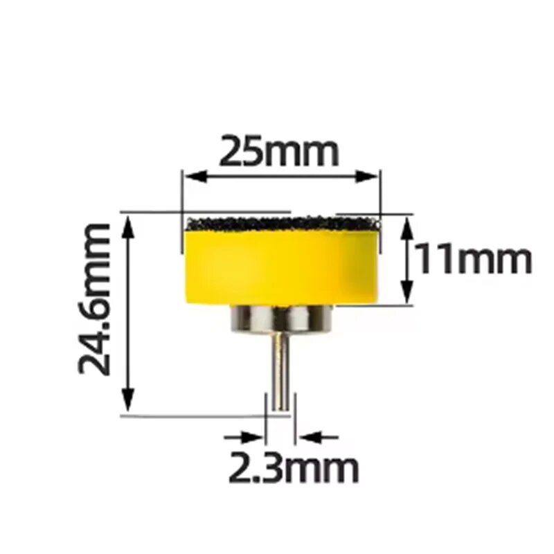 1 дюйм 25 мм мини-шлифовальная подушечка шлифовальная машина резервная подушечка для шлифовального диска на липучке наждачная бумага абразивные аксессуары для электроинструментов 2.35mm