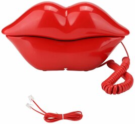 Телефон в форме губ с ярким дизайном для стильного общения и оригинальных подарков