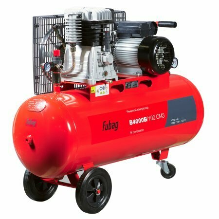 Ременной одноступенчатый компрессор FUBAG B4000B/100 CM3 100 л 2.2 кВт