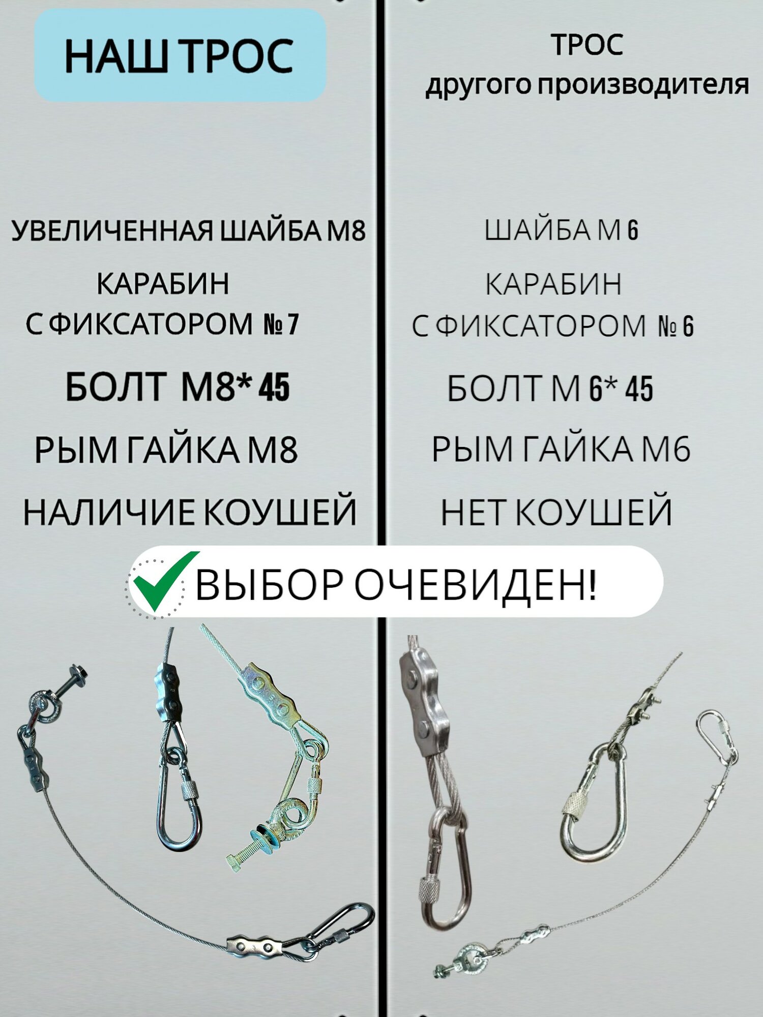 "Open23" - страховочный трос для лодочных моторов — фото 1