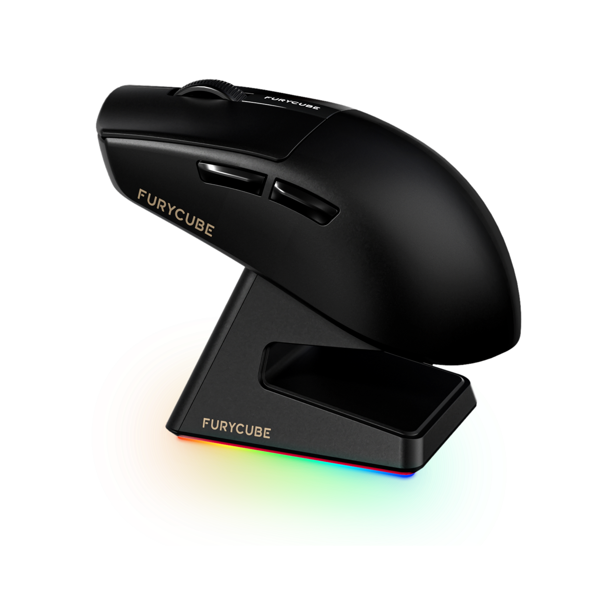 Игровая беспроводная компьютерная мышь FuryCube G9 Pro с док. станцией для, Bluetooth, регулируемые DPI, черный