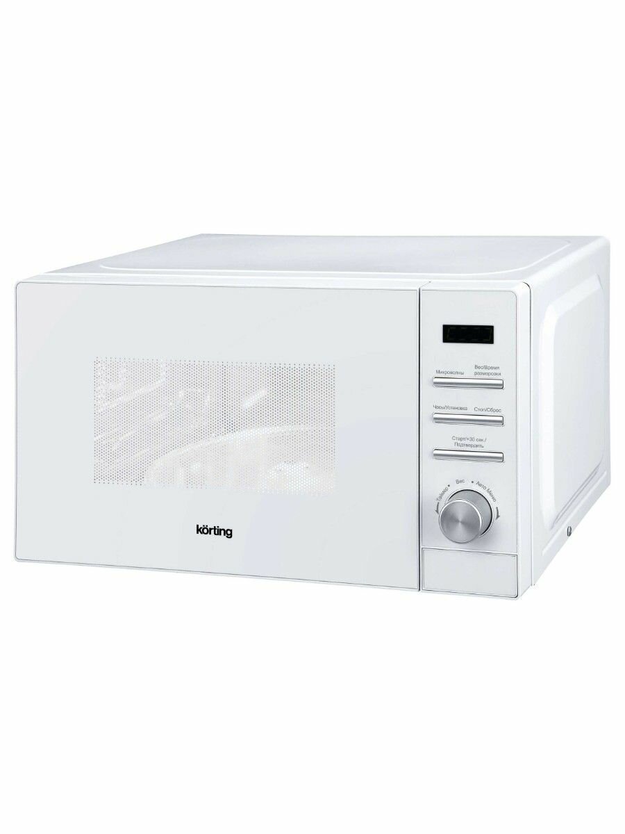 Микроволновая печь Korting KMO 820 GW, 700 Вт, 20 л, отдельностоящая, белая