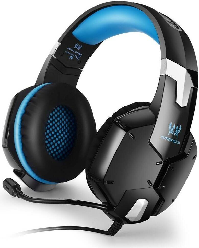 Проводные наушники KOTION EACH"G1200", накладные, RGB-,