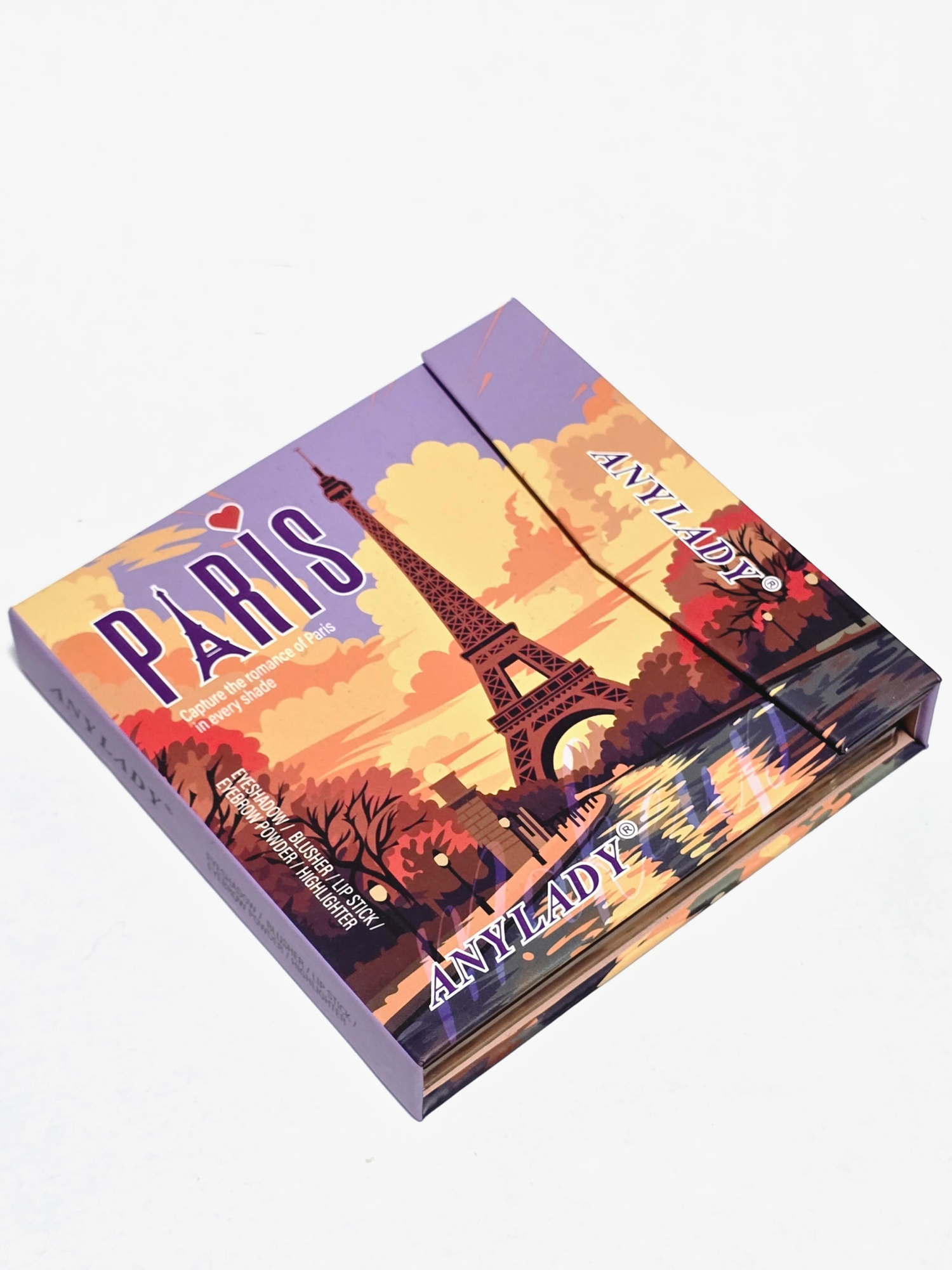 Тени для век в форме книги, с кисточкой, румянa, контринг, помада