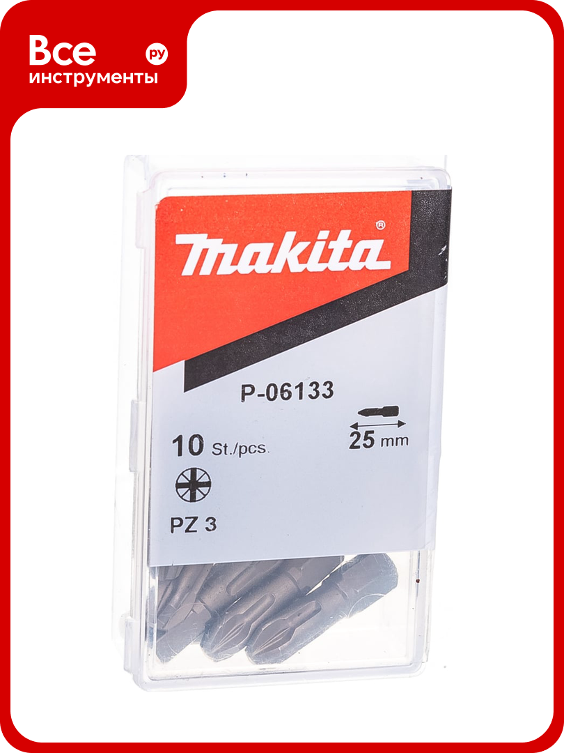 Бита Torsion для шуруповертов 10 шт. (25 мм; шестигранный хвостовик 1/4