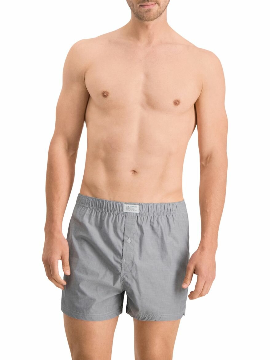 Трусы Levi's Woven Boxer 2P, размер S, серый — фото 1