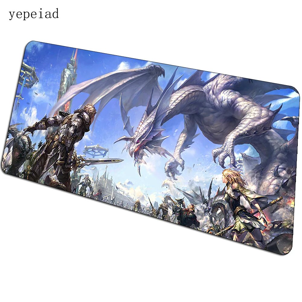 Lineage 2 padmouse 800x300x3 мм игровой коврик для мыши, геймерский коврик для мыши из натурального каучука, милый коврик для ноутбука, ПК, mousepad 15, Size 800x300x4mm