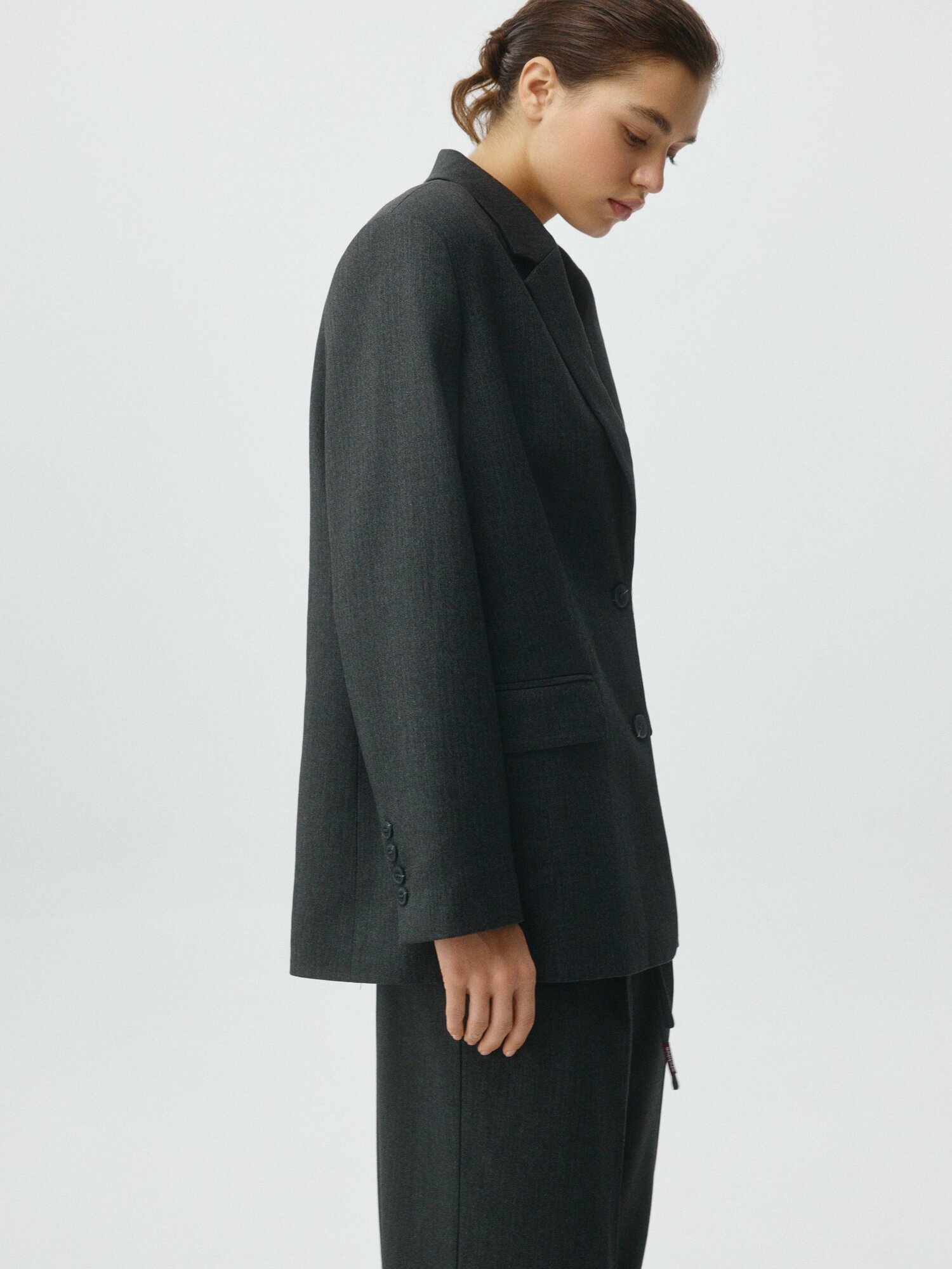 Пиджак Sela, размер 44, антрацитовый — фото 1