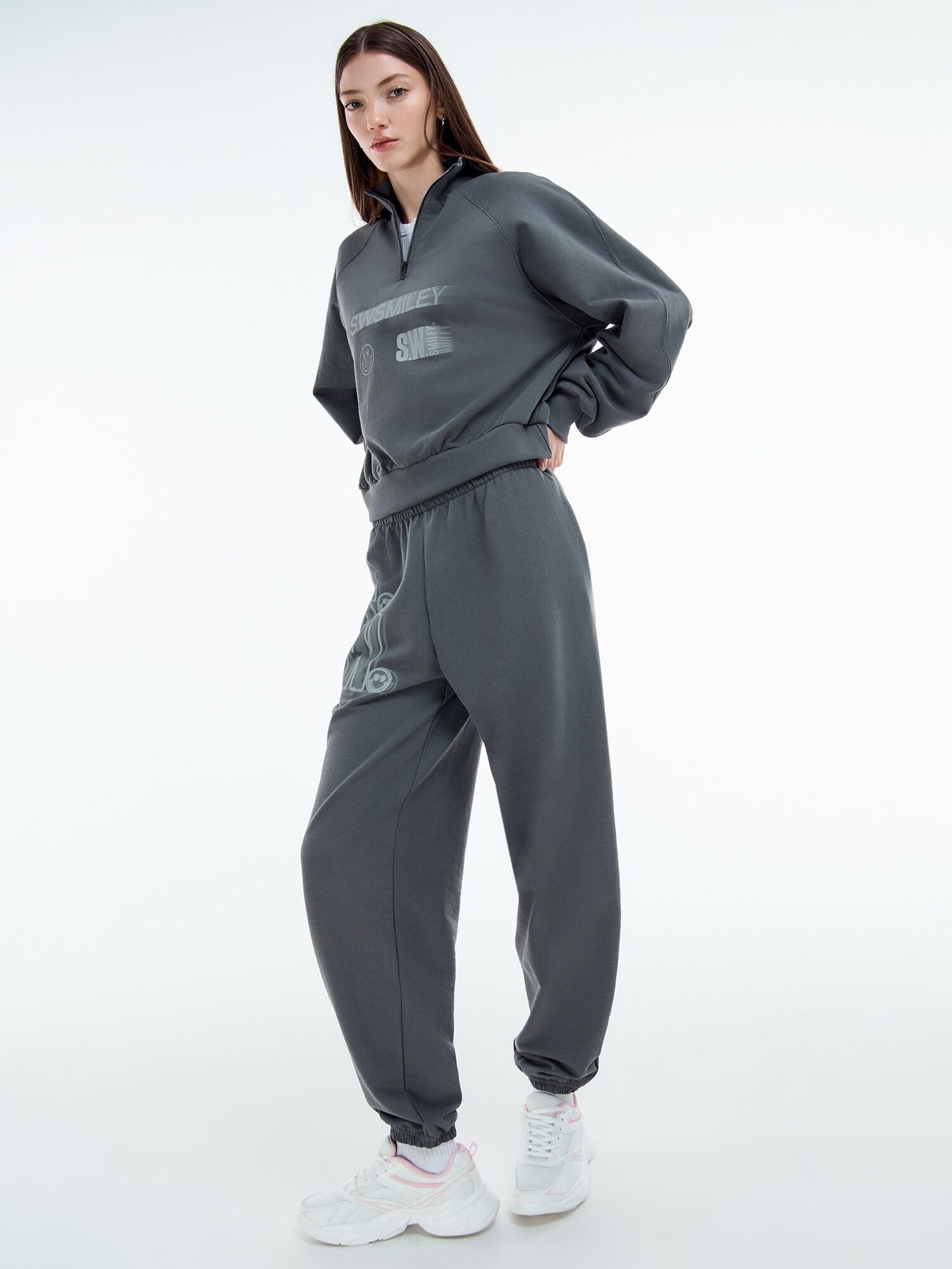 Свитшот спортивный ТВОЕ, размер M, , темно-серый, темно-серый — фото 1