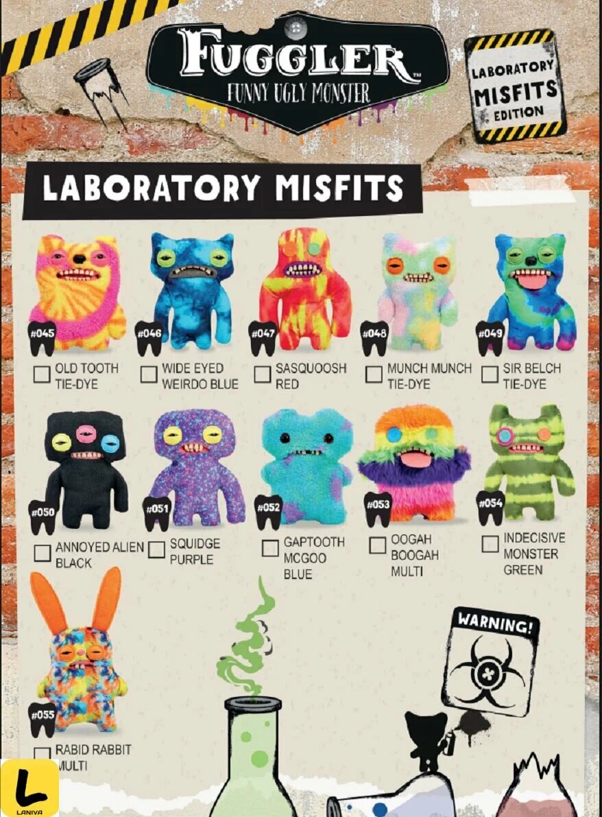 Мягкая плюшевая игрушка Фугглер «Fuggler Funny Ugly Monster - смешной монстр», Зубастик