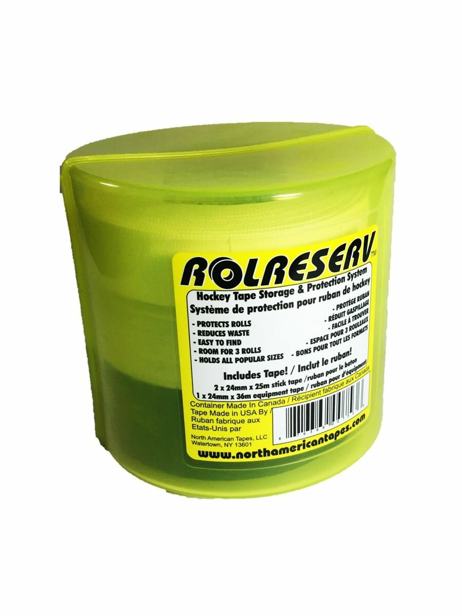 Лента для хоккея Comp-o-stik Rolreserv, белый/черный/прозрачный, 3 шт — фото 1