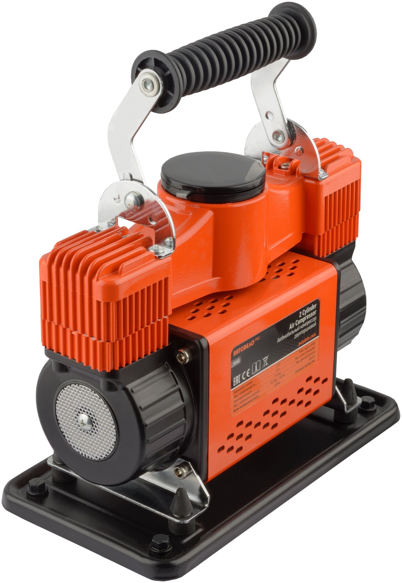 Автокомпрессор 12В 25А 105атм 75л/мин 0-103кг/см2 0-103бар 0-1030кПа 0-150PSI Компрессор поршневой двухцилиндровый воздушный/Накачка подкачка шин Авто Мото Техники/Надувных конструкций изделий