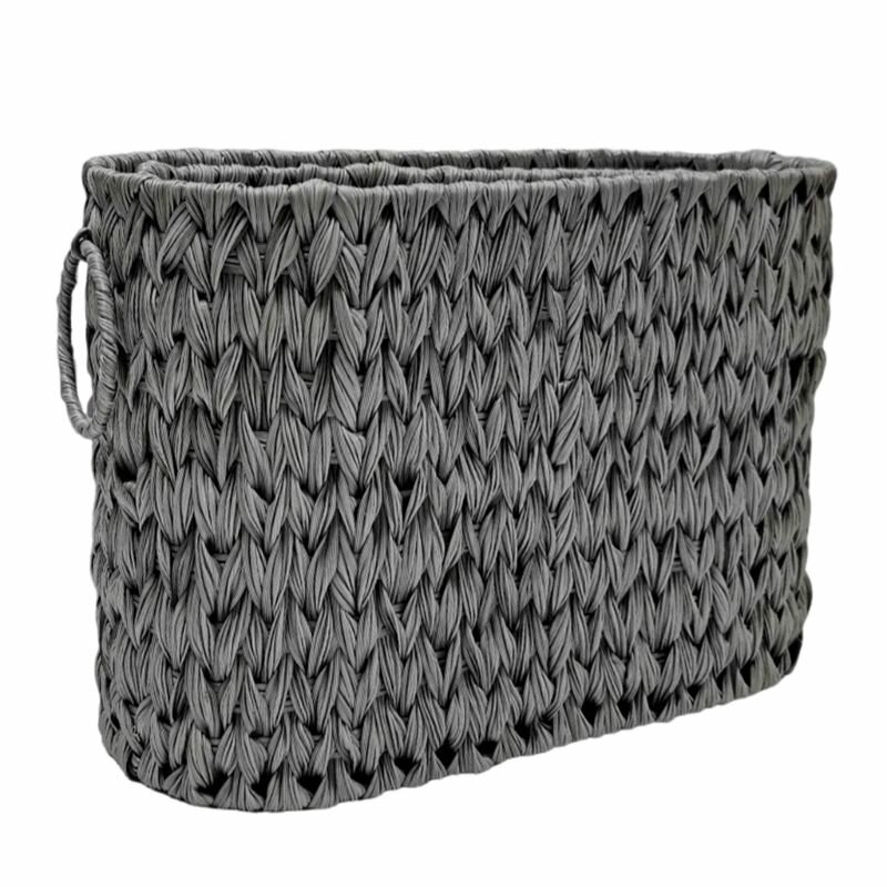 Корзина для туалетной бумаги с крышкой из пластика, белая/коричневая, 40x18x28,5 см, для ванной комнаты