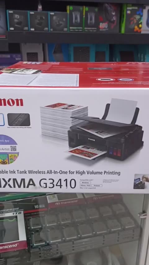 Цветной принтер Canon PIXMA G3410 «3 в 1», Wi-Fi, сканер, печать и копирование — фото 1
