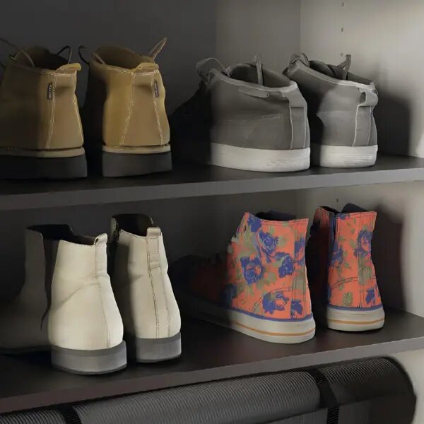 Полка для шкафа Лион 56.4x51.8 см металл цвет черный