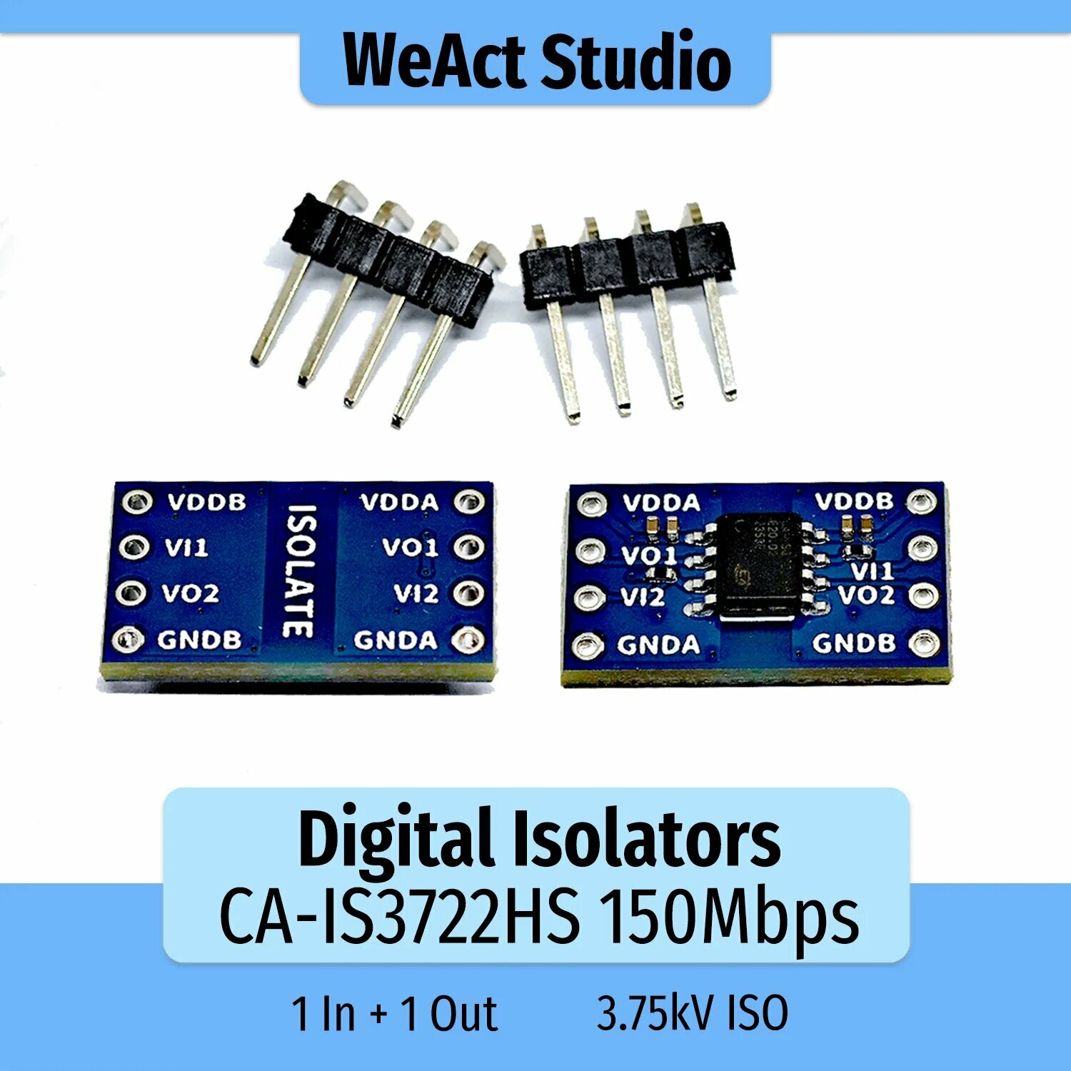 WeAct Studio CA-IS3722HS высокоскоростной модуль цифровых изоляторов, 1PCS