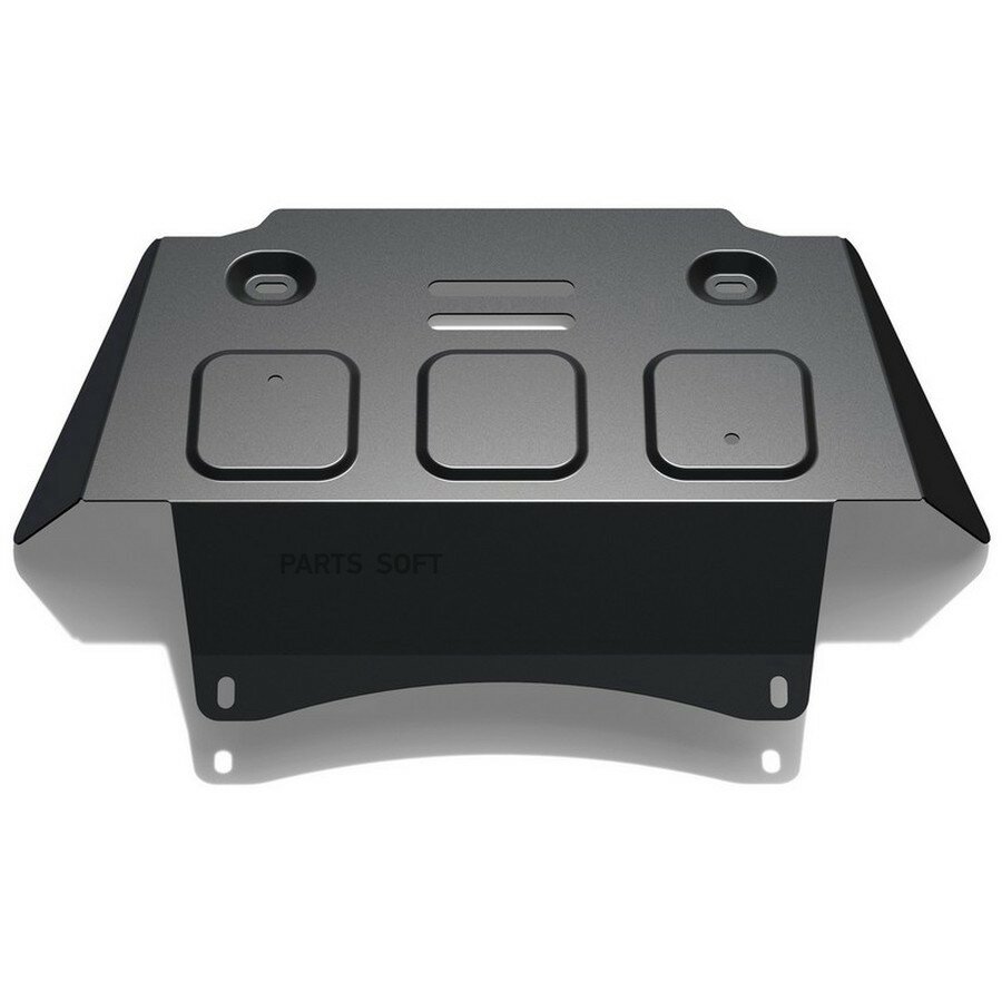 Защита картера + комплект крепежа, Rival, Сталь, Chevrolet Niva,2002-2009,1,7,4WD, МКПП, Chevrolet Niva,2009-2020,1,7,4WD, МКПП от официального дистрибьютора, RIVAL, артикул 22210211
