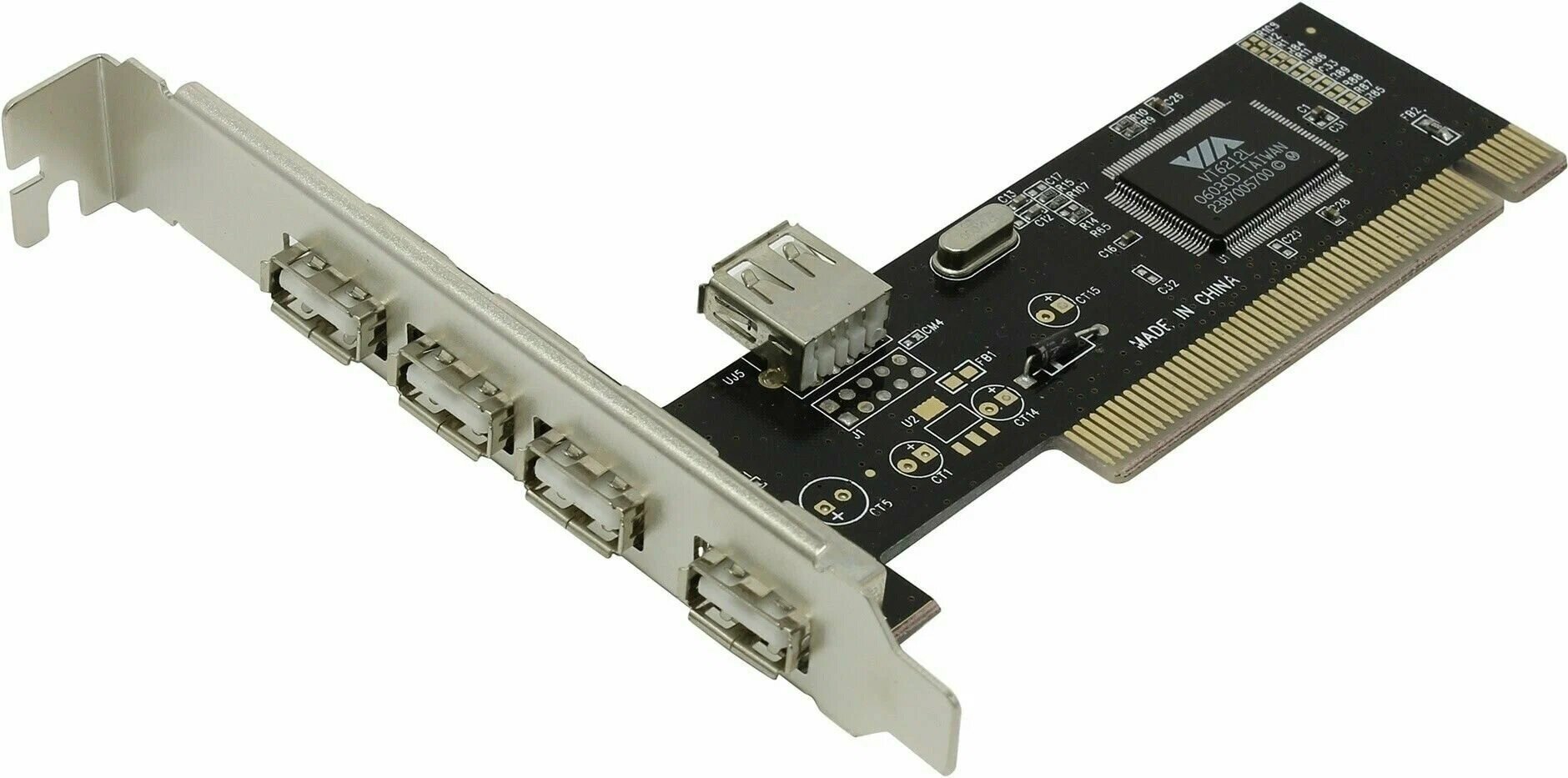Плата расширения PCI - 4хUSB 2.0 чип VT6212L