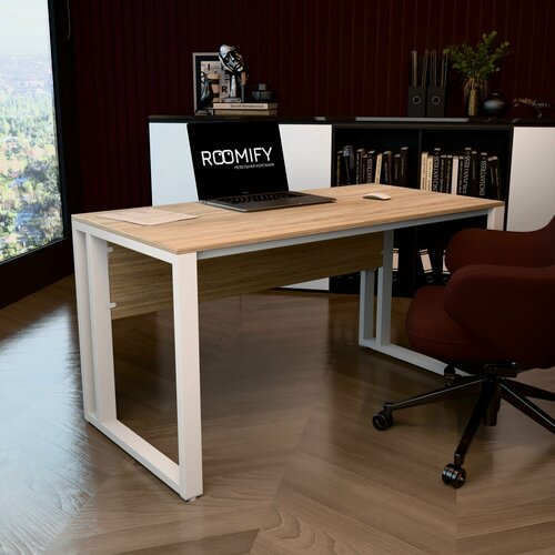 Изображение товара Стол письменный ROOMIFY TRIO, металлический, ЛДСП, 140x60х75 см