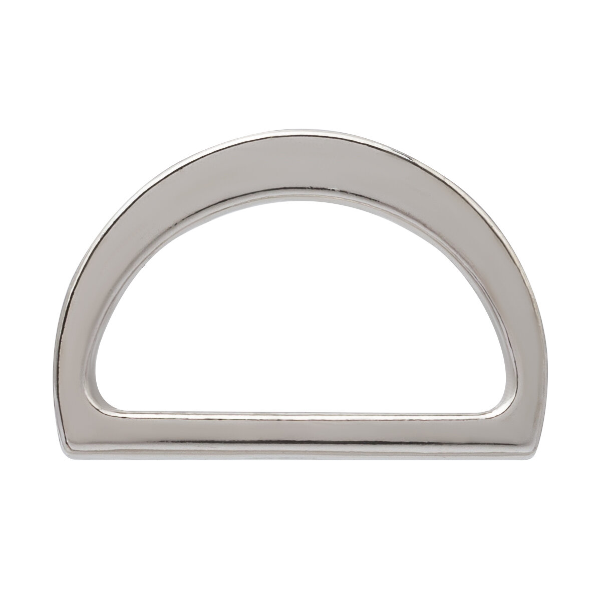 Полукольца для сумок 25 мм, 2 шт, металлические, литые, Hobby&Pro (никель) — фото 1
