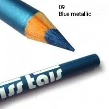 Профессиональный карандаш для глаз Miss Tais 09 тон Blue metallic (Бразилия)/ Профессиональный карандаш для глаз гипоаллергенный водостойкий контурный косметический устойчивый