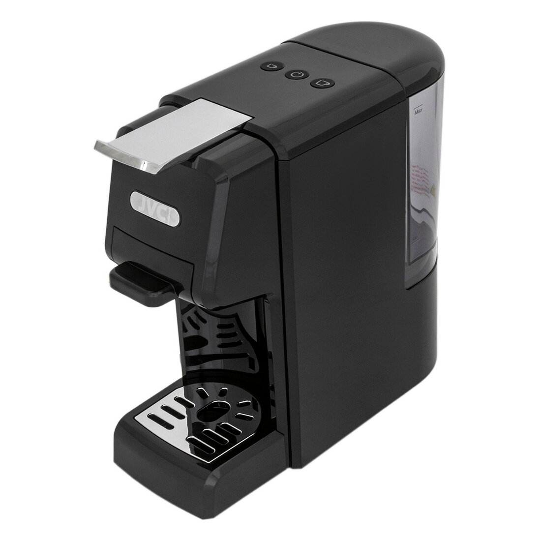 Кофеварка JVC JK-CF45 черный/серебристый 1350 Вт молотый/капсулы