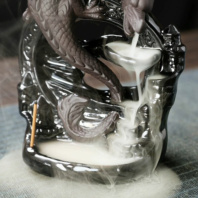 Стойка для благовоний керамическая курильница-дракон — фото 1