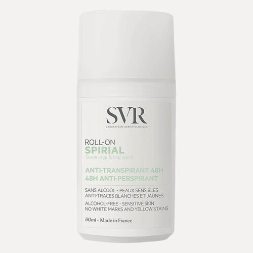 Изображение товара Дезодорант SVR Spirial, роликовый, гипоаллергенный, без красителей и сульфатов, 50 мл