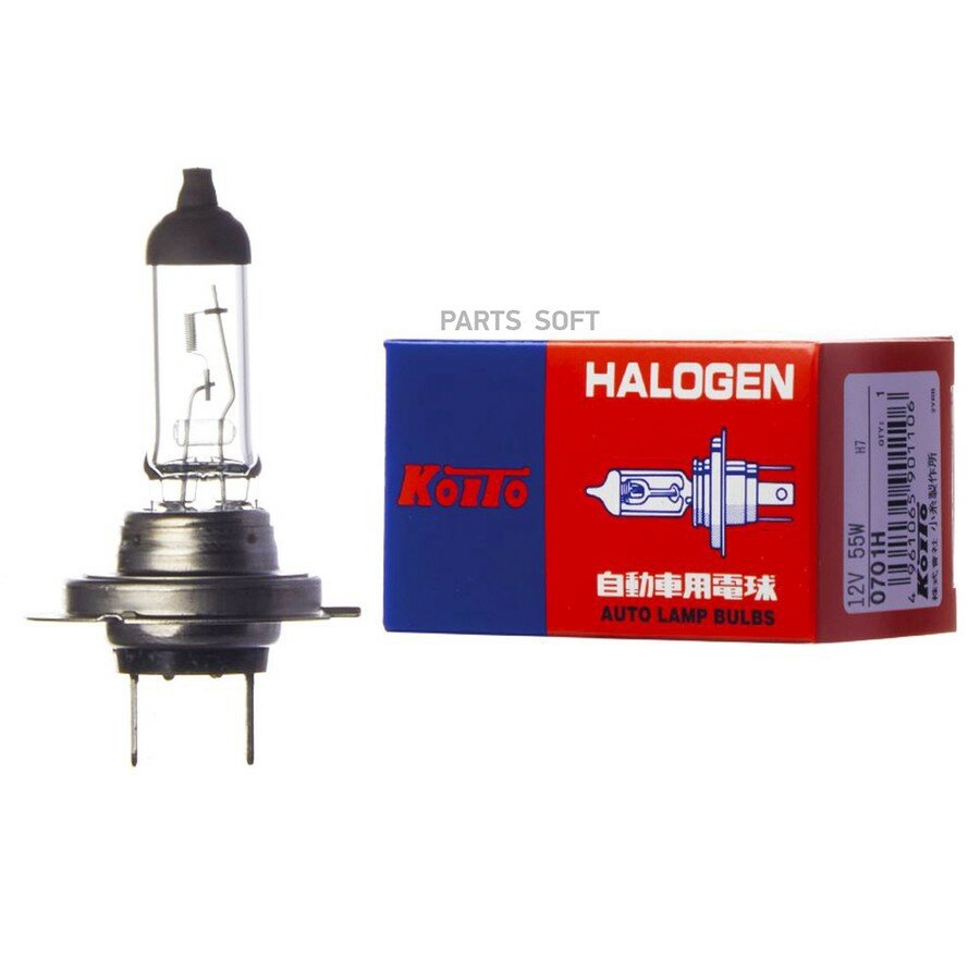 Лампа головного света Koito H7 12V 55W (уп. 1 шт.) KOITO 0701H | цена за 1 шт
