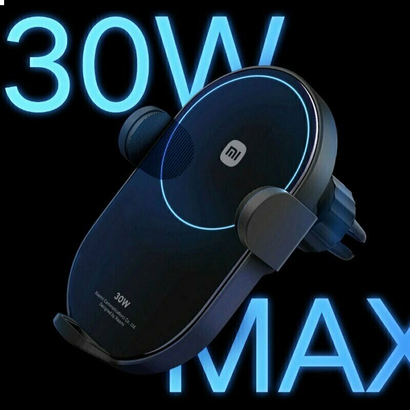 Изображение Беспроводное автомобильное зарядное устройство Xiaomi 30W (W03ZM), быстрая зарядка, автоматическое обнаружение.