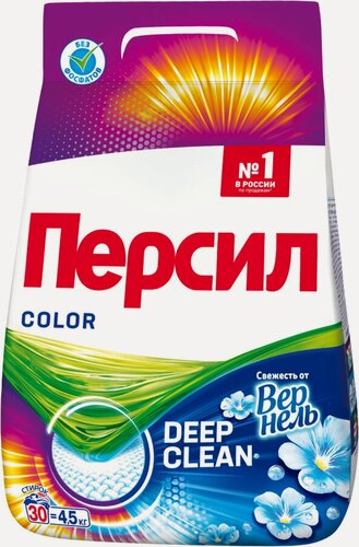 Изображение товара Стиральный порошок для цветного белья персил Color Свежесть от вернель, автомат, 4,5кг