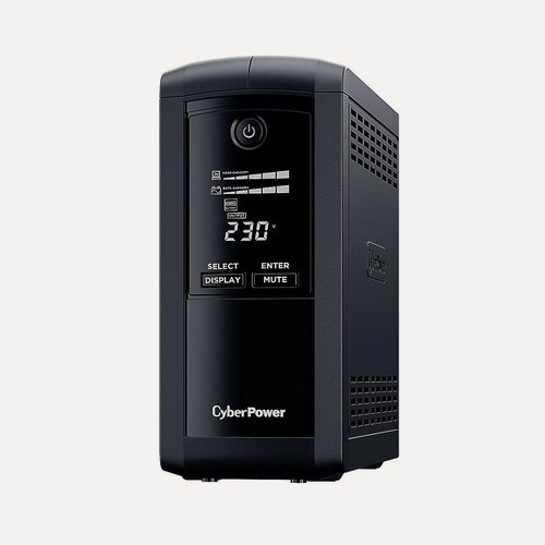 Изображение товара CyberPower VP700ELCD ИБП 700VA/390W, 4 розетки (Schuko), 1xUSB, 2xRJ11/RJ45, 1xRS232, линейно-интерактивный