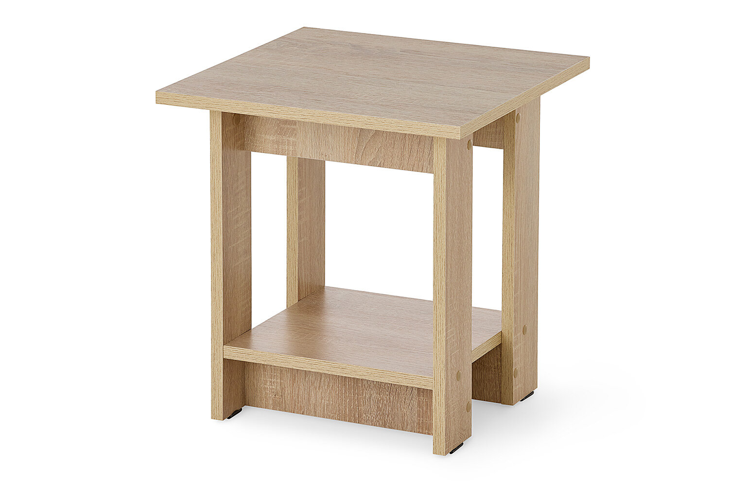 Журнальный стол Hoff Лофт 40х431х40 см квадратный с полкой цвет дуб сонома