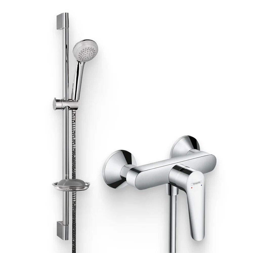 Душевой комплект Смеситель для душа Hansgrohe Logis E 71602000 / Гарнитур Crometta 85 Vario 27764000 Unica Crometta