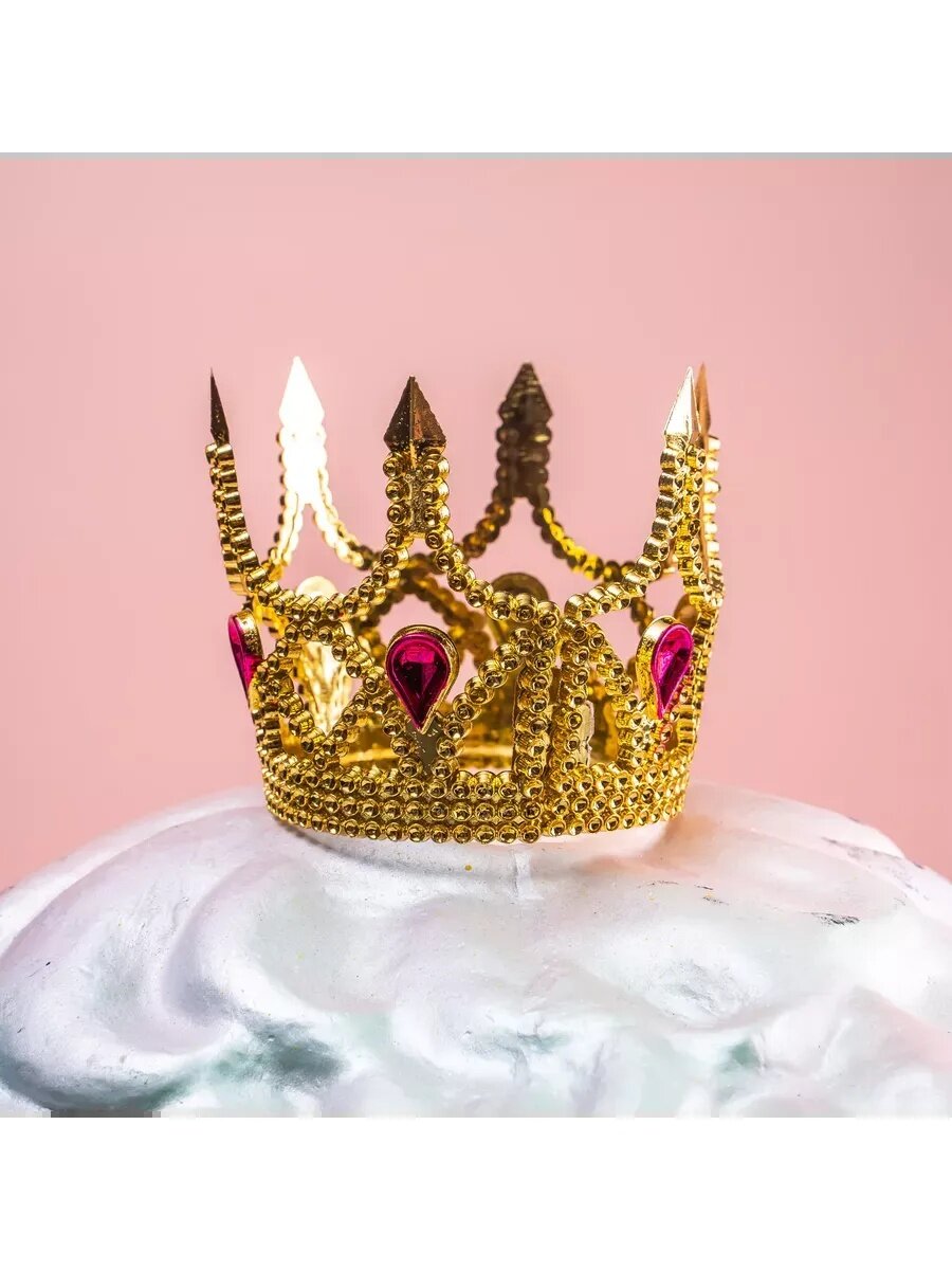 Корона принцессы Страна Карнавалия  на веревочке  цвет золото