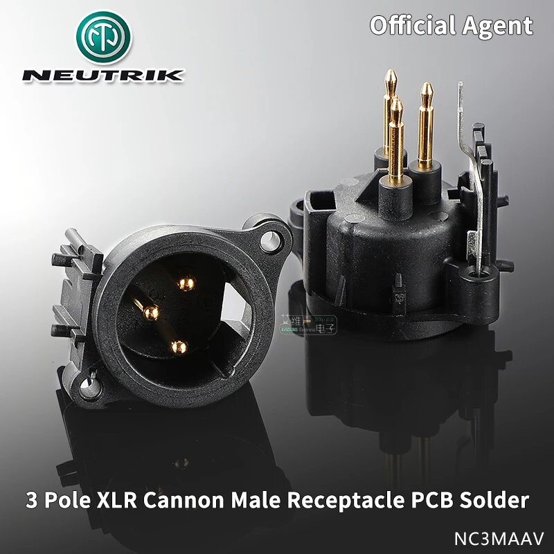 Neutrik NC3MAV XLR розетка 3-полюсная NC3MAAV