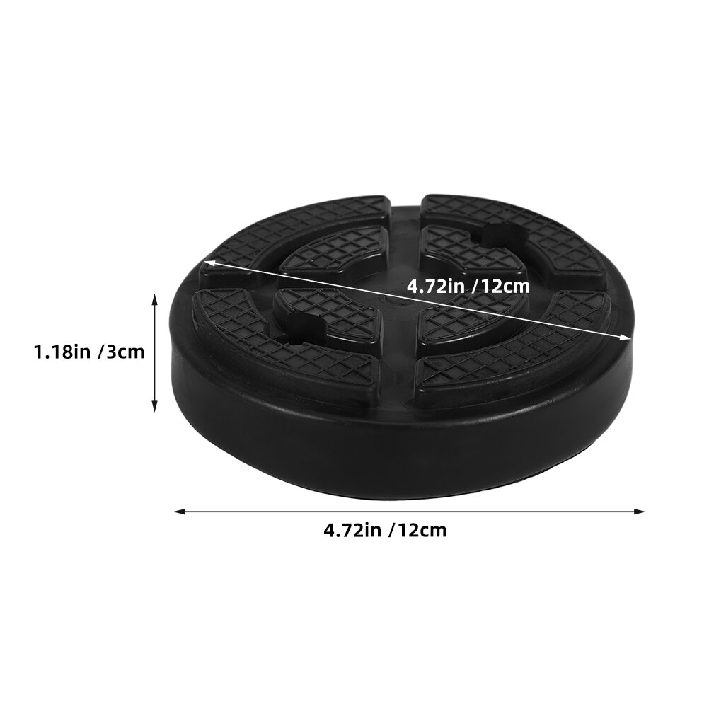 Надежный Резиновый Подпятник Для Джека 2 Штуки Размер 12.00X12.00X3.00Cm