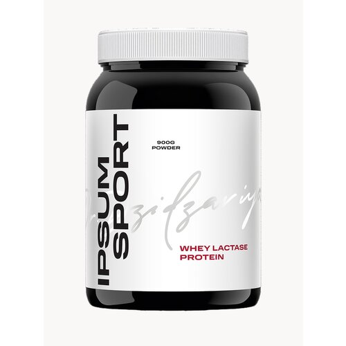 Протеин IPSUM Sport Whey Lactase Protein сывороточный с лактазой для набора мышечной массы, похудения и сушки /900 грамм