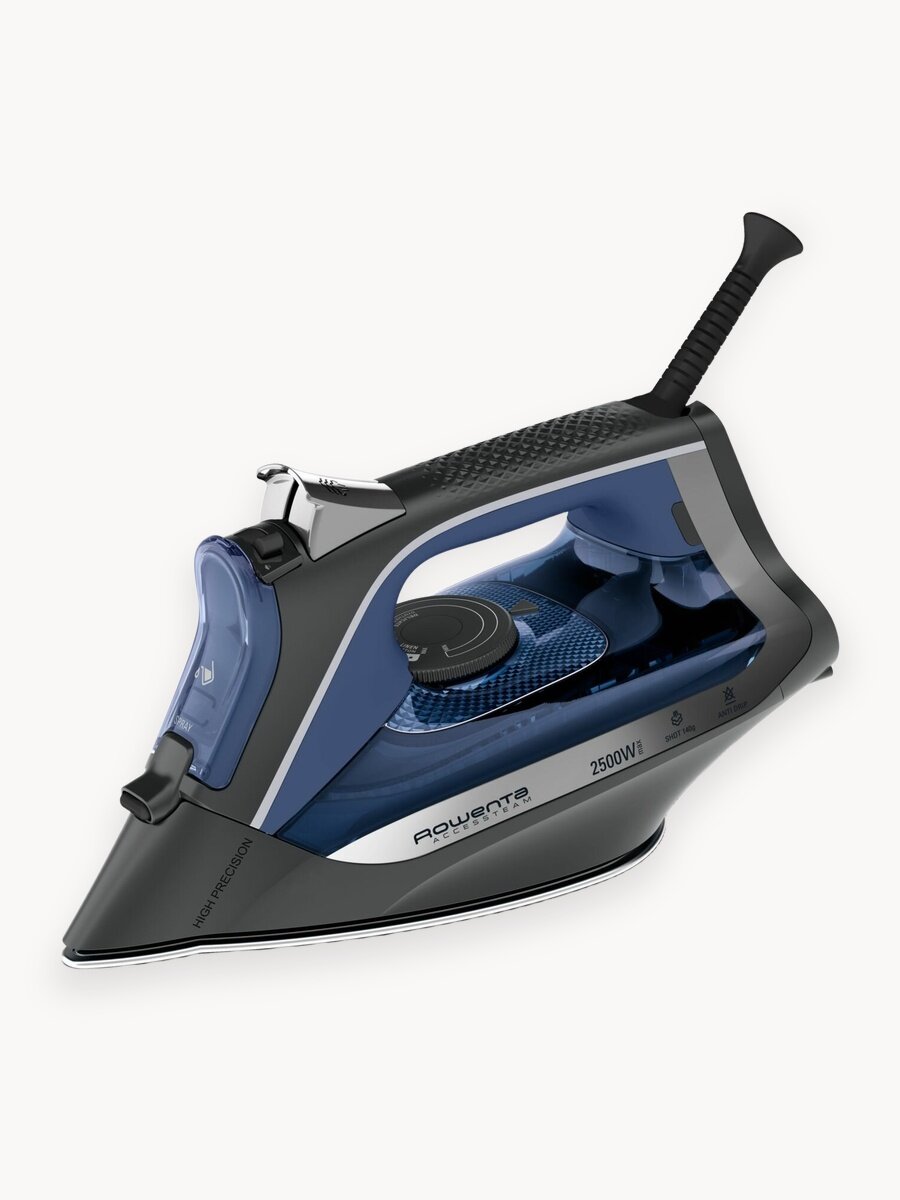 Паровой утюг для одежды Rowenta Accessteam DW4301D1 с защитой от накипи, противокапельной системой, зауженным носиком, 2500 Вт