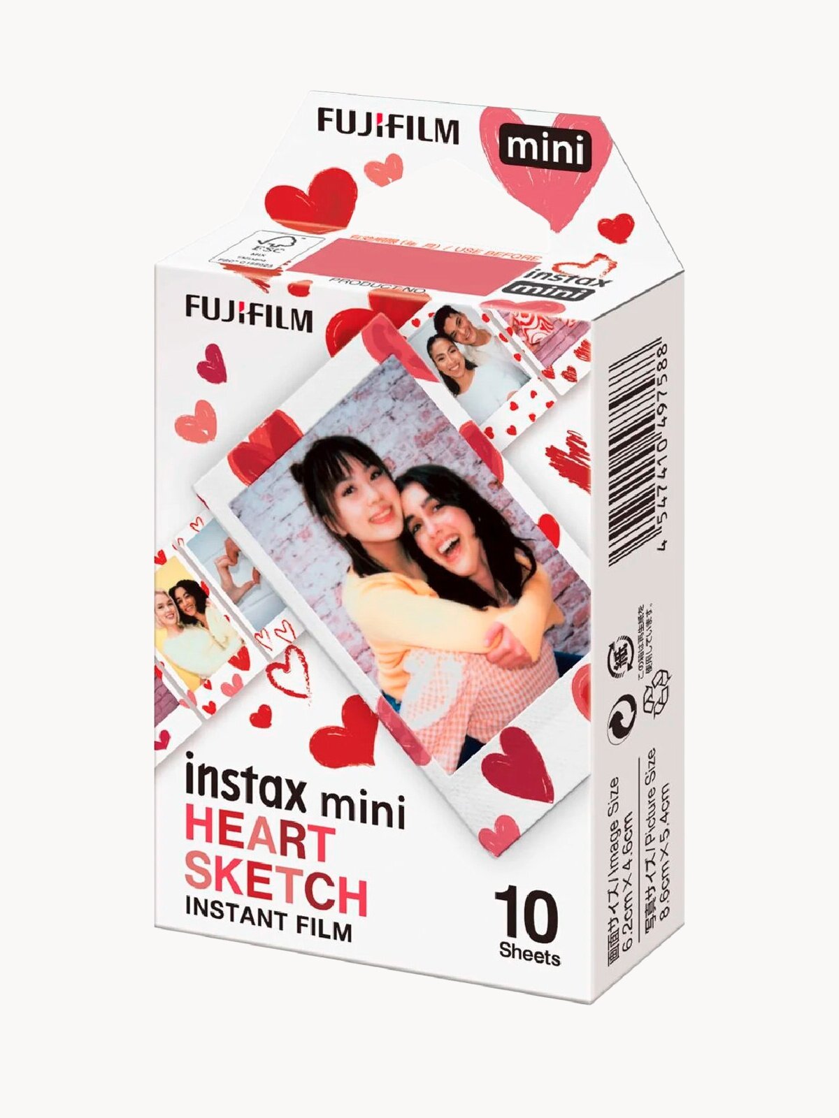Картридж Fujifilm Instax Mini Heart Sketch, 10 снимков