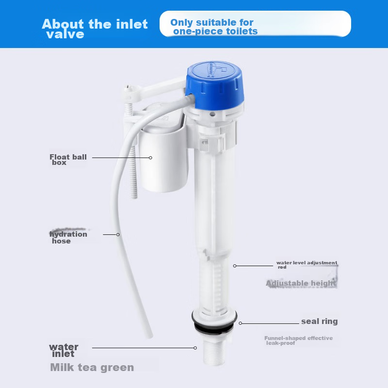 Submarine MS2 Universal Old-Style Flush Toilet Toilet Tank Accessories Float Inlet Valve + Outlet Valve