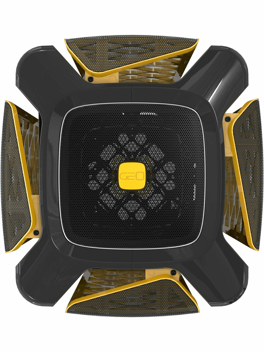 Корпус для ПК без БП GEOMETRIC FUTURE Model 2 The Ark Black/Gold (1AM2AKBK00100) — фото 1