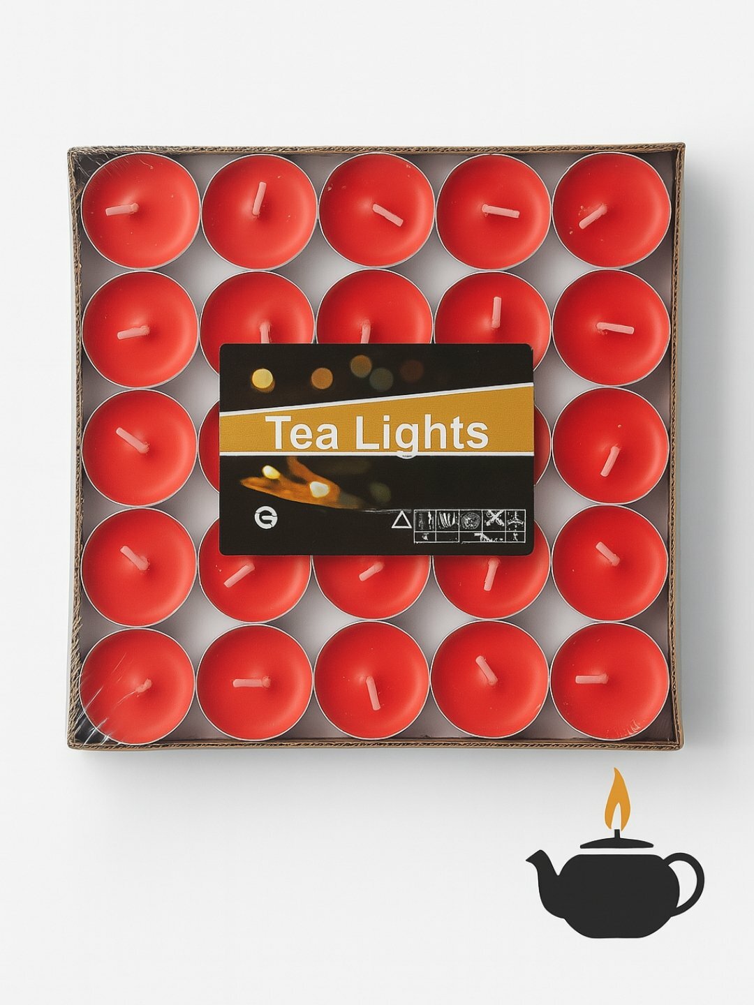 Набор декоративных свечей "Tea Light" — уют и романтика в каждом мгновении - Алый