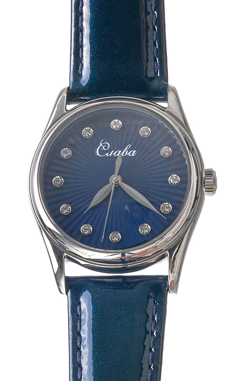 Наручные часы Слава, синий — фото 1